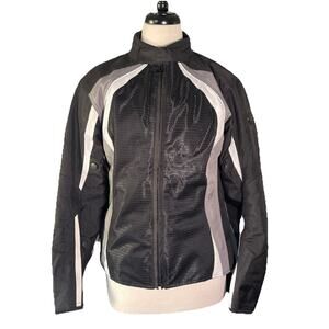 Bilt Motorcycle Jacket Women's Size WMD BLM2 Elbow Back Shoulder Pads Pockets.